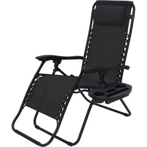 LANGRAY Folding Garden Chair, Lightweight Portable Camping Deck Chair for Outdoor Patio Camping Beach Kitchen Caravan Office