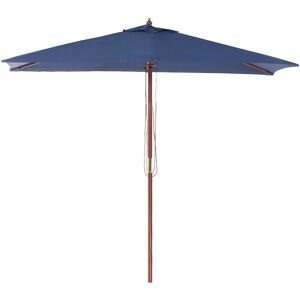 Beliani - Modern Outdoor Garden Market Parasol Blue Polyester Canopy Flamenco - Blue