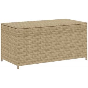 Vidaxl - Garden Storage Box Mix Beige 190L Poly Rattan Beige