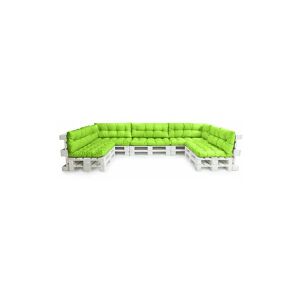 Gardenista - Outdoor Tufted Cushions for Pallet Furniture, Water Resistant Tufted Seat and Back Cushions for Garden, 6 pieces Replacement Furniture