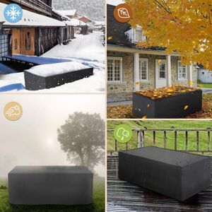 GROOFOO Garden Furniture Cover 180x120x74cm, Protective Tarpaulin for Furniture, Waterproof Outdoor Furniture Covers, Dustproof Cover for Garden