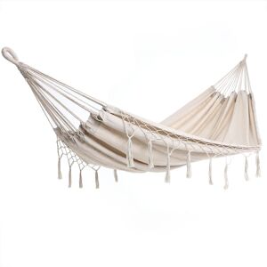 Detex - Hammock Camping Garden 300kg Hanging Swing Travel Day Bed Hiking Canvas Cream