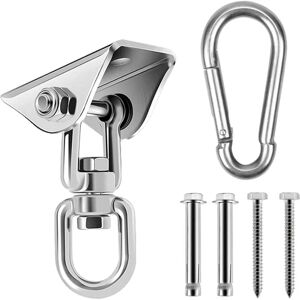 TINOR Heavy Duty Stainless Steel Ceiling Hook, 360° Rotation Hanging Swing Hook, Ceiling Bracket Mount Hook for Hanging Chair Punching Bag Boxing Hammock