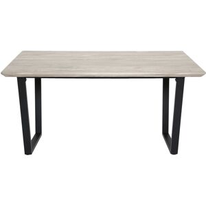 CHALKDALE FURNITURE Atlas - Wood Effect Dining Table with Slanted Metal Legs