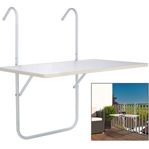 BERKFIELD HOME Hi Balcony Folding Table White 60x40x1.2cm