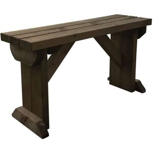 ARBOR GARDEN SOLUTIONS Hollies Garden Fence Bench (5ft, Rustic brown finish) - Rustic brown