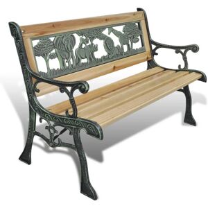 Children Garden Bench 84 cm Wood Vidaxl Brown