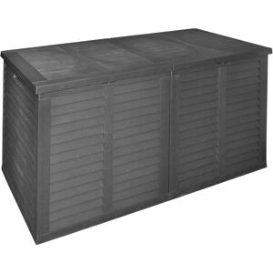 Idooka - 750L X-Large Outdoor Patio Garden Plastic Storage Box Container Jumbo Chest - 4400970 - Black