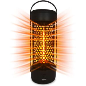 Portable Electric Patio Tower Heater, 1200 w - IG9650 - Black - Igenix