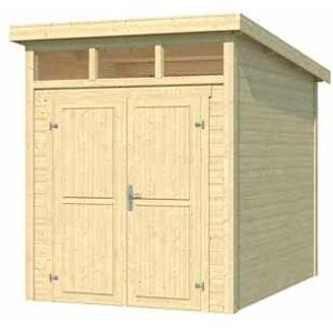 LASITA MAJA Kibo 2-Log Cabin, Wooden Garden Room, Timber Summerhouse, Home Office - L220 x W273.8 x H245.1 cm