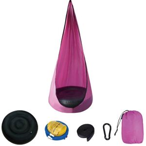 Langray - Kids Hanging Hammock Chair, Cute Hanging Seat with pvc Air Cushion, Hanging Bag as a cuddly cave or Gymnastics Apparatus for Indoor outdoor