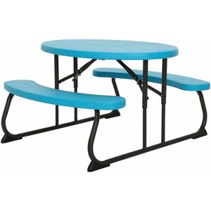 Childrens Oval Picnic Table - Glacier Blue - Lifetime