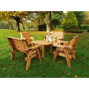 Little Fellas 4 Seater Wooden Dining Table 2 Chairs 2 Park Bench - Charles Taylor