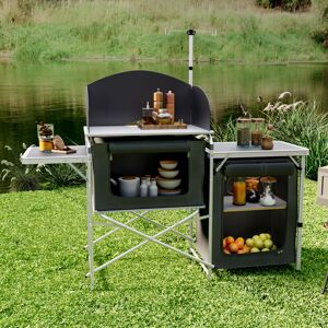 Livingandhome - Camp Kitchen with Zippered Storage and Camp Tables