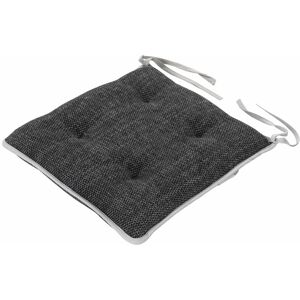 Indoor Water Resistant Non-Slip Seat Pad kitchen Chair Living Room Cushions 2pk, Black - Loft 25