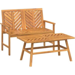 Berkfield Home - Mayfair 2 Piece Garden Lounge Set Solid Wood Acacia