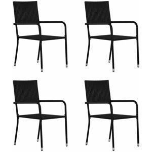 Berkfield Home - Mayfair 5 Piece Garden Dining Set Black