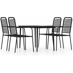 BERKFIELD HOME Mayfair 5 Piece Garden Dining Set Black