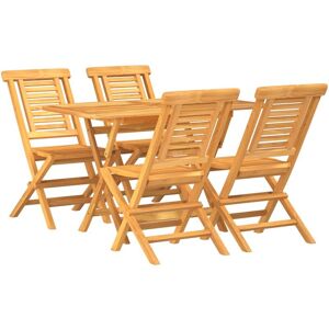 BERKFIELD HOME Mayfair 5 Piece Garden Dining Set Solid Wood Teak