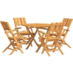 BERKFIELD HOME Mayfair 5 Piece Garden Dining Set Solid Wood Teak