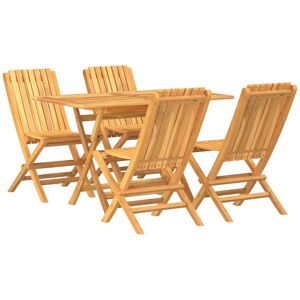 BERKFIELD HOME Mayfair 5 Piece Garden Dining Set Solid Wood Teak