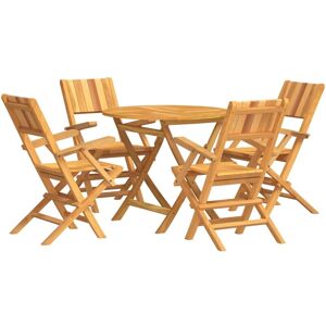 BERKFIELD HOME Mayfair 5 Piece Garden Dining Set Solid Wood Teak