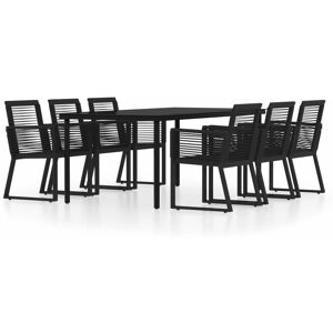 BERKFIELD HOME Mayfair 7 Piece Garden Dining Set Black