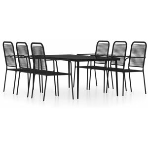 BERKFIELD HOME Mayfair 7 Piece Garden Dining Set Black