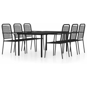 BERKFIELD HOME Mayfair 7 Piece Garden Dining Set Black