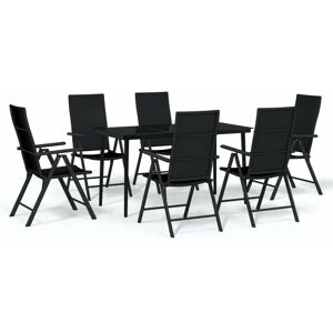 BERKFIELD HOME Mayfair 7 Piece Garden Dining Set Black