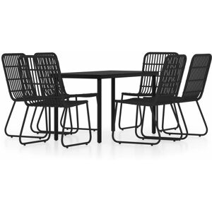 BERKFIELD HOME Mayfair 7 Piece Garden Dining Set Black