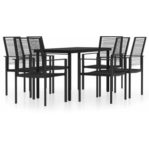 BERKFIELD HOME Mayfair 7 Piece Garden Dining Set Black