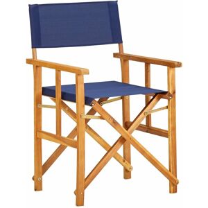 BERKFIELD HOME Mayfair Director's Chairs 2 pcs Solid Acacia Wood Blue