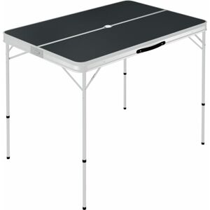 BERKFIELD HOME Mayfair Folding Camping Table with 2 Benches Aluminium Grey