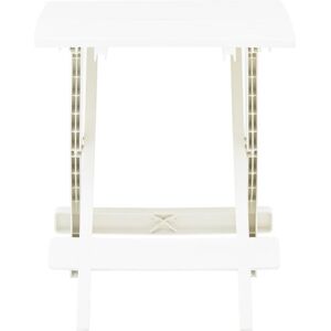 BERKFIELD HOME Mayfair Folding Garden Table White 45x43x50 cm Plastic