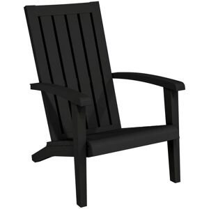 Berkfield Home - Mayfair Garden Adirondack Chair Black Polypropylene