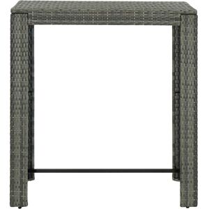 Berkfield Home - Mayfair Garden Bar Table Grey 100x60.5x110.5 cm Poly Rattan