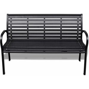 Berkfield Home - Mayfair Garden Bench 125 cm Steel and wpc Black