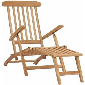 BERKFIELD HOME Mayfair Garden Deck Chairs with Footrests and Table Solid Teak Wood