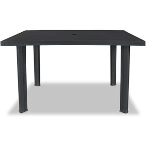 BERKFIELD HOME Mayfair Garden Table Anthracite 126x76x72 cm Plastic