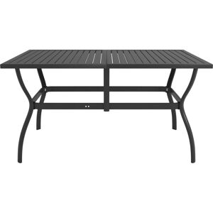 BERKFIELD HOME Mayfair Garden Table Anthracite 140x80x72 cm Steel