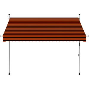 BERKFIELD HOME Mayfair Manual Retractable Awning 250 cm Orange and Brown