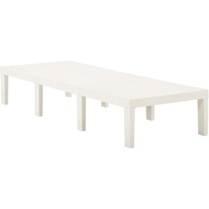 Berkfield Home - Mayfair Sun Lounger Plastic White