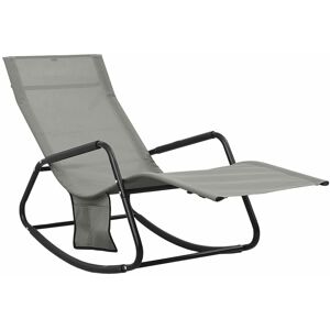 Berkfield Home - Mayfair Sun Lounger Steel and Textilene Grey