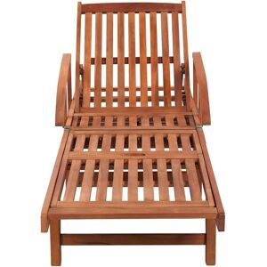 BERKFIELD HOME Mayfair Sun Loungers 2 pcs with Table Solid Acacia Wood