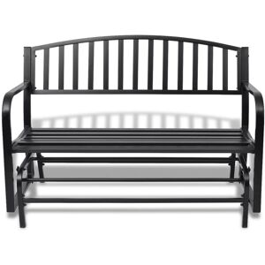 BERKFIELD HOME Mayfair Swing Bench Black Steel