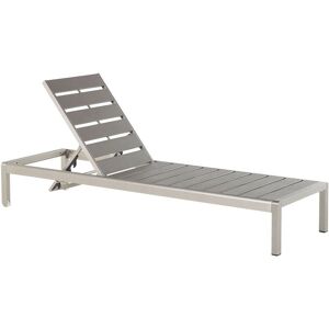 Beliani - Modern Garden Lounger Reclining Adjustable Back Grey Nardo - Grey