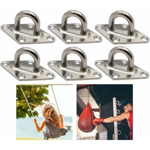 NORCKS Stainless Steel Boat Eye Plate Metal Staple Ring Hook Eye Plate Heavy Duty Metal Hooks Eye Plate Pad Heavy Duty Stainless Steel Eye Plate Pad Eye