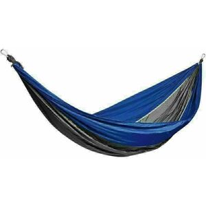 Aquariss - Nylon Swinging Hammock Double Person Outdoor Camping Tent Travel Hanging Bed - Blue and Grey