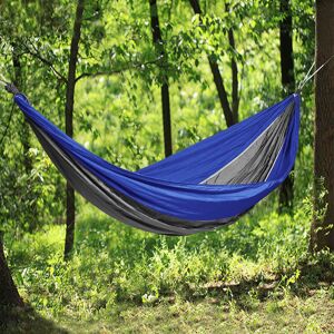 GREENBAY Outdoor Garden Camping Hammock Hiking Swing for Sleeping Bed Blue&Grey